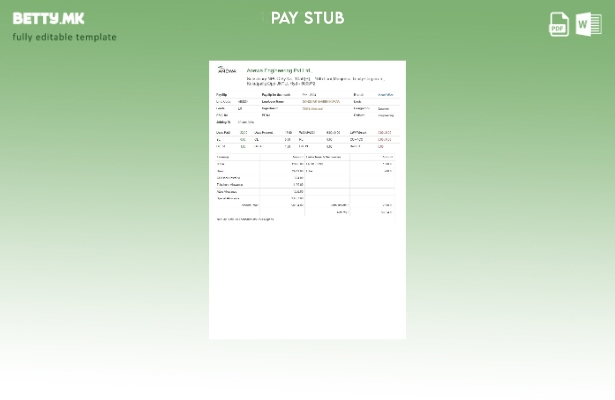 Модерен стил шаблон Anewa Engineering уплатница