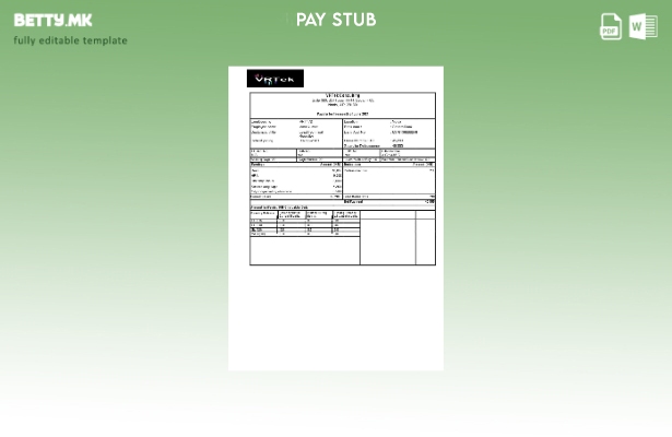 Модерен стил шаблон VRTek Consulting за уплатница