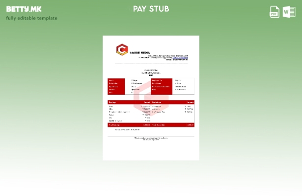 Модерен стил Cqube Media шаблон уплатница