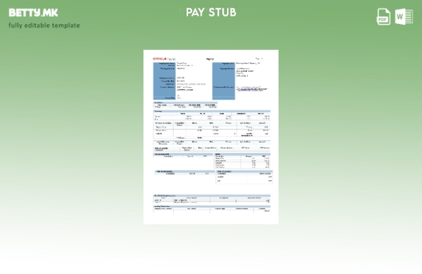 Модерен стил Oracle Payroll Advantage Sales & Marketing LLC шаблон за уплатница