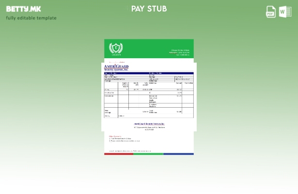 Модерен стил USA AmeriGuard Security Services Inc Шаблон за безбедносна компаниј