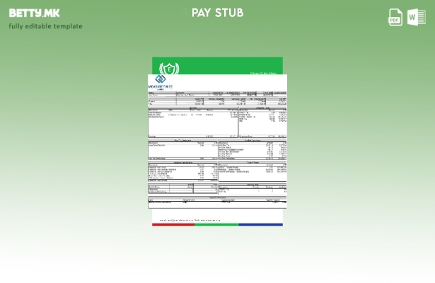 Модерен стил USA Measure Twice Financia шаблон за уплатница
