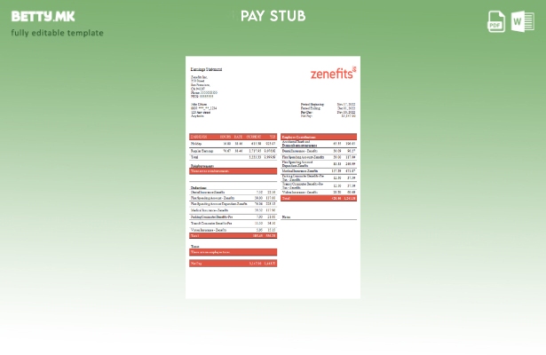 Модерен стил, шаблон за плаќање никулец за технолошка компанија во САД Zenefits