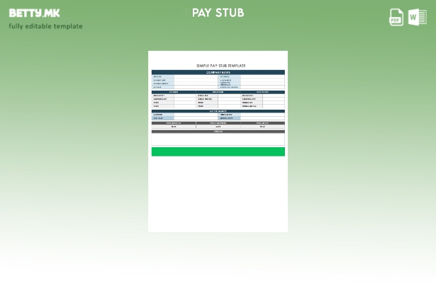 Шаблон за плаќање никулци за компанија во модерен стил