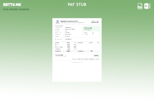 Шаблон за уплатница во модерен стил EdgeNRoots Solutions