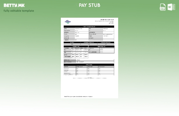 Шаблон за уплатница во модерен стил Ensavior Technologies
