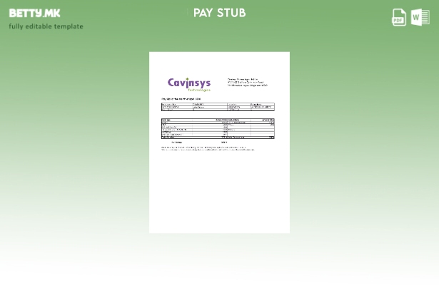 Шаблон за уплатница во модерен стил India Cavinsys Technologies Pvt Ltd