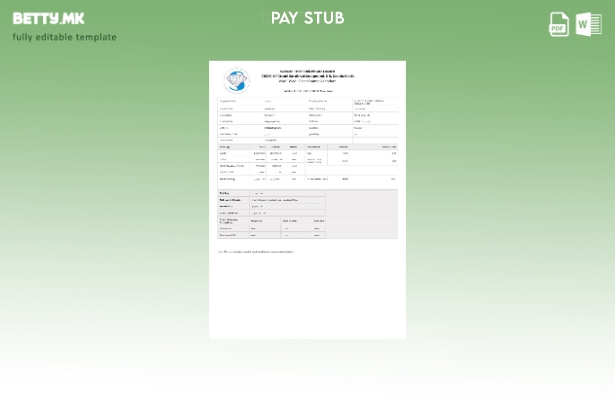 Шаблон за уплатница за трговска врска со пасијанс во модерен стил