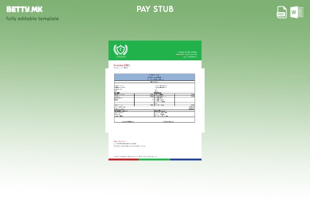 модерен стил Плата за плата, шаблон за верзија