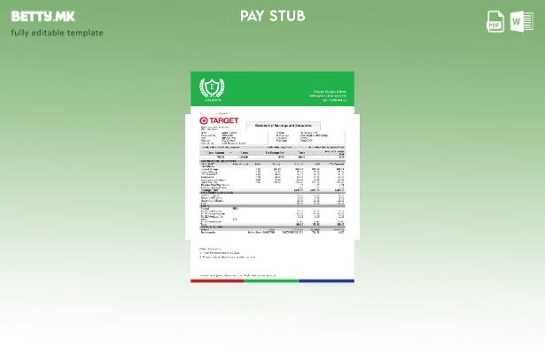 модерен стил САД Целна малопродажна компанија шаблон плати никулец