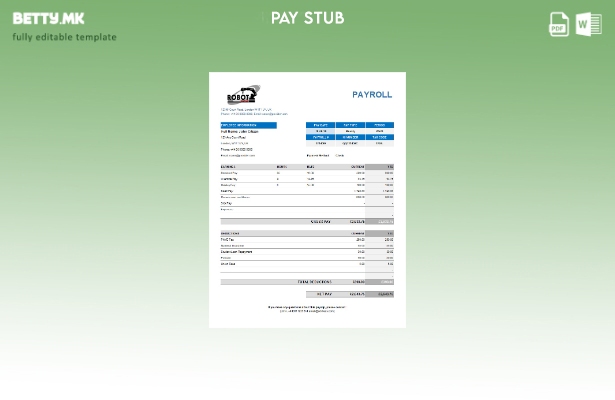 модерен стил Шаблон за изјава за заработка на компанија за индустриски роботи