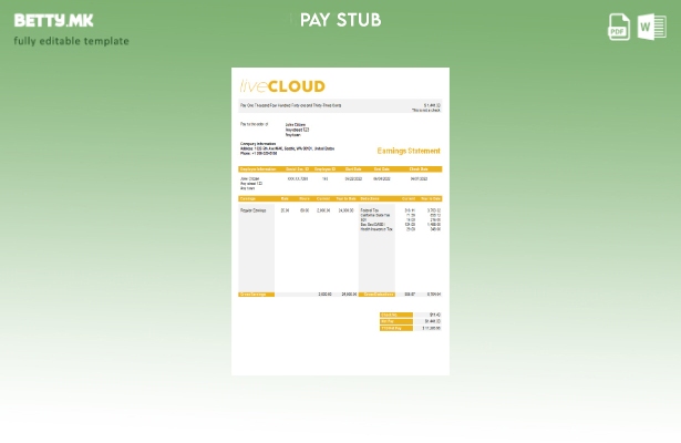 модерен стил Шаблон за наплата за складирање во облак