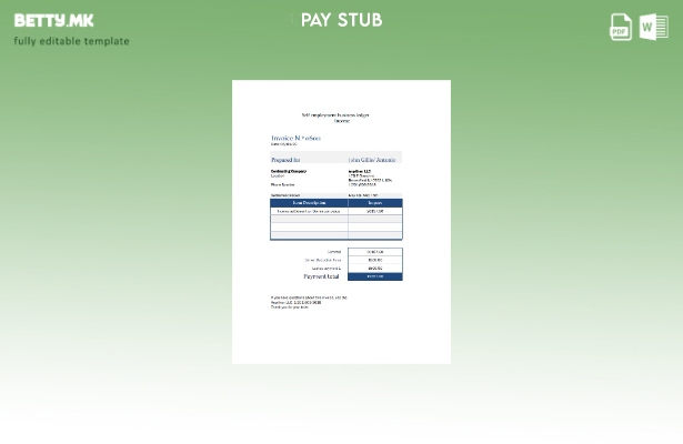 модерен стил Шаблон за плата за самовработување