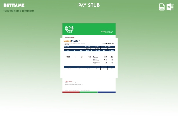 модерен стил Шаблон за уплатница за недвижен имот, изнајмување и лизинг компаниј