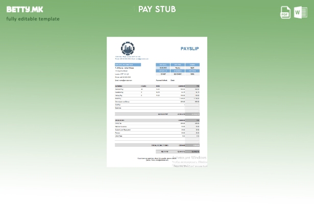 модерен стил Шаблон за уплатница за хемиска компанија