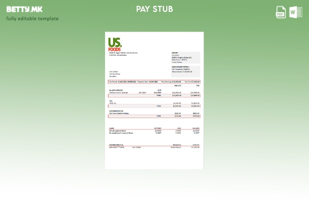 модерен стил на САД, US Foods за дистрибуција на храна за шаблон за никулци