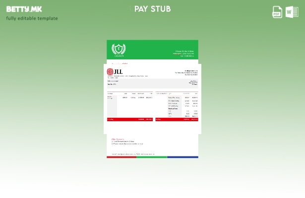 модерен стил USA JLL компанија за недвижности за плаќање никулец Шаблон Word