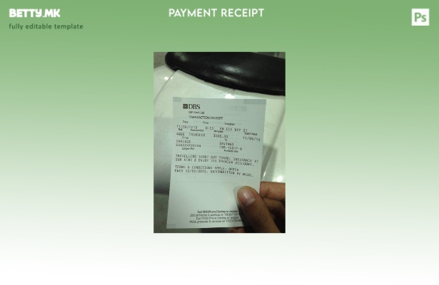 Модерен стил Шаблон за банкарски чек на Сингапур Dbs