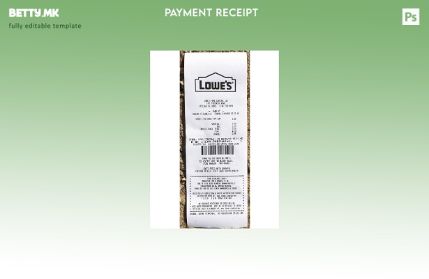 Модерен стил Шаблон за потврда за плаќање на САД Лоу