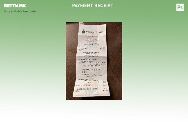 Модерен стил Шаблон за потврда за плаќање на компанијата Шервин Вилијамс
