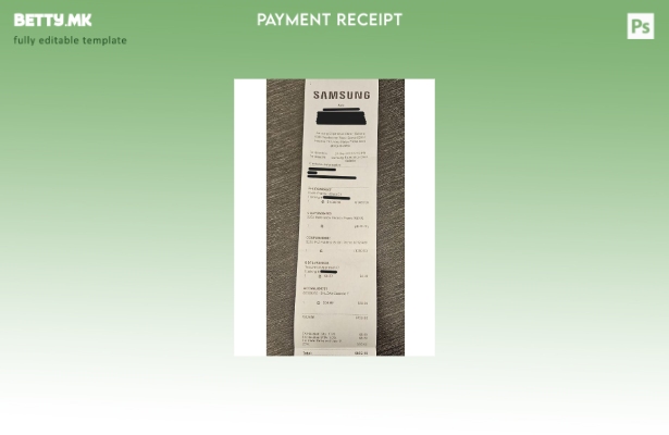 Модерен стил Шаблон за проверка на плаќање електроника на Samsung