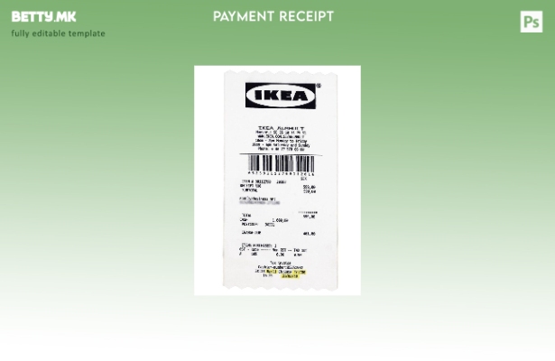 Модерен стил Шаблон за проверка на плаќање на глобалната компанија на Икеа