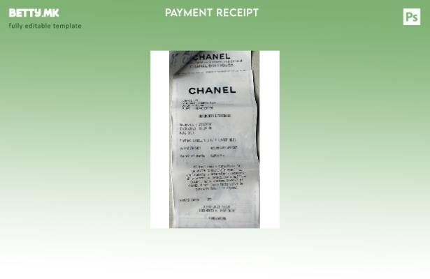 Модерен стил Шанел шаблон за проверка на плаќање бутици