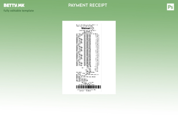 Модерен стил на шаблон за проверка на плаќање Walmart на Walmart
