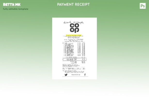 Модерен стил на Cooperative Group Limited шаблон за проверка на плаќање