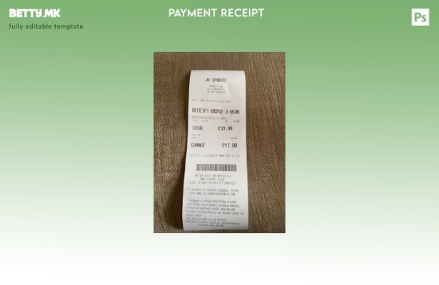 Модерен стил на Jd спортска продавница за уплатница шаблон