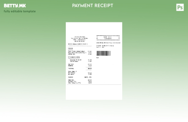 Модерен стил шаблон за потврда за плаќање на Idea Solutions