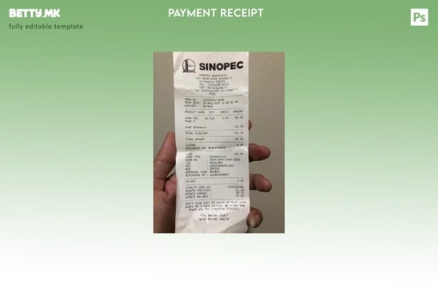 Модерен стил шаблон за проверка на групна исплата на Синопек