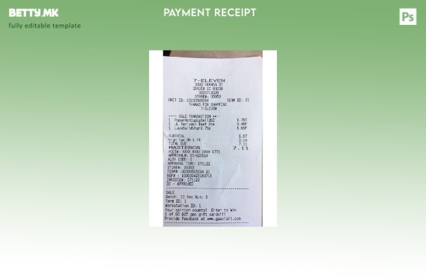 Модерен стил шаблон за проверка на плаќање на единаесет продавница