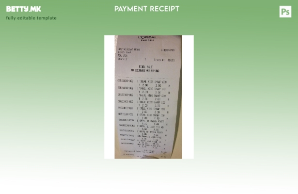 Модерен стил Canada Loreal шаблон за проверка на плаќање