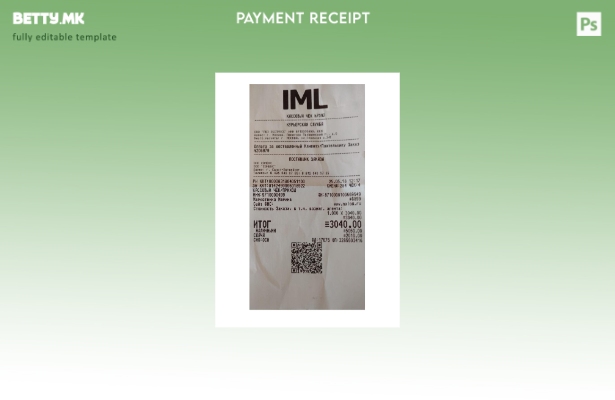 Модерен стил Iml шаблон за потврда за плаќање