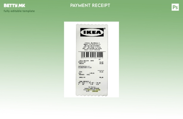 Модерен стил, шаблон за проверка на плаќање на Икеа