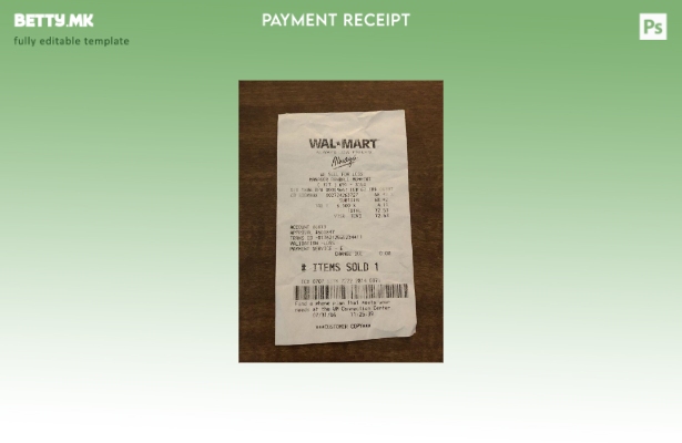 Модерен стилски шаблон за сметки за трговците на мало Walmart