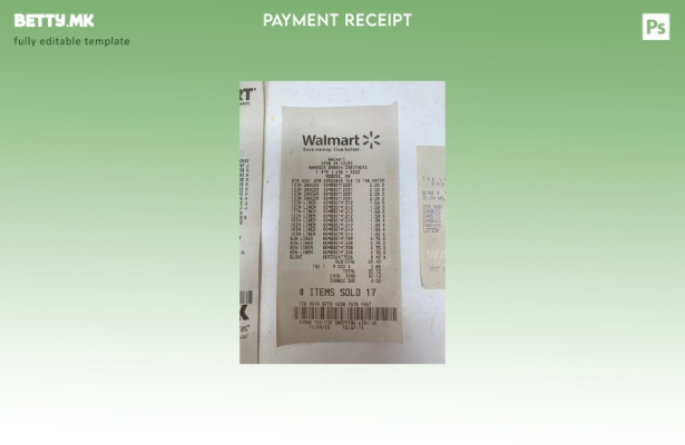 Шаблон за проверка на корпорацијата за малопродажба на Walmart во модерен стил