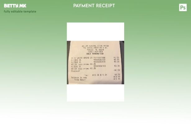 модерен стил Образец за проверка на платежни средства за долар во општа продавни