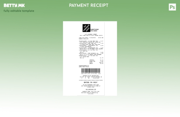 модерен стил шаблонот за сметки за хардвер депо