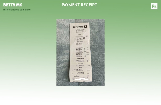 модерен стил Safeway супермаркет плаќање cehck шаблон