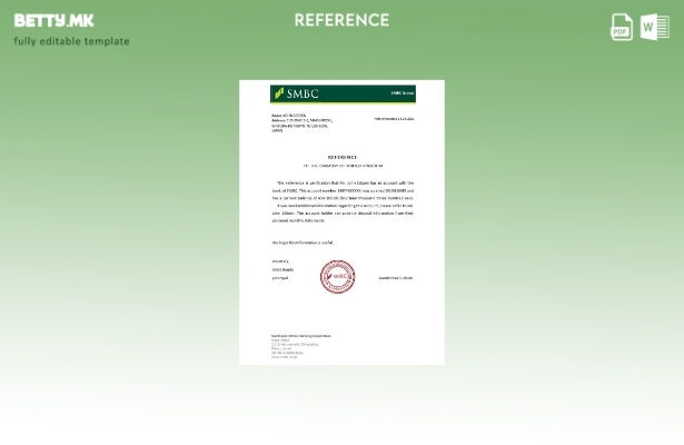 Модерен стил Јапонски SMBC референтен шаблон