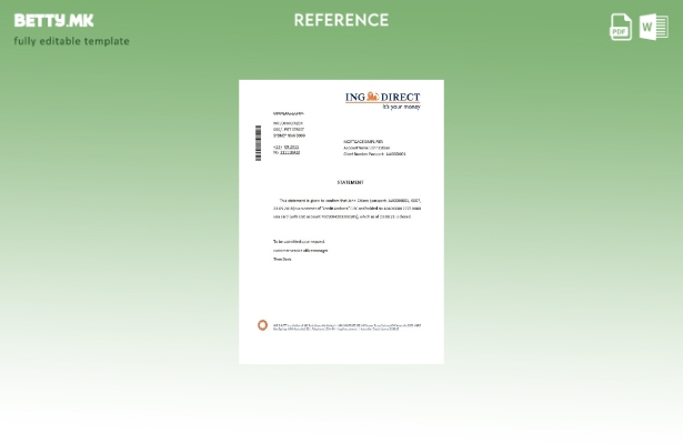 Модерен стил Австралија ING референтен шаблон за директно затворање