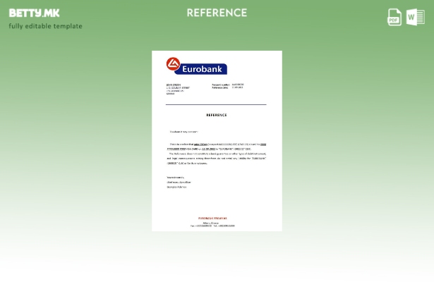 Модерен стил Грција референтен шаблон за затворање на Еуробанк