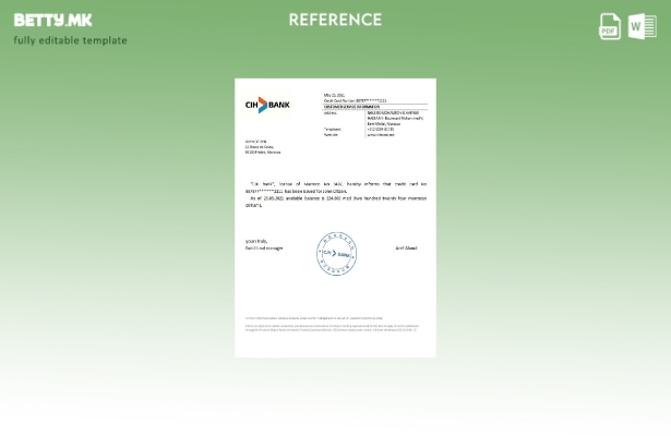 Модерен стил Мароко CIH банка референтен шаблон