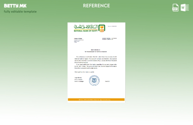 Модерен стил Референтен шаблон на Египетската национална банка на Египет