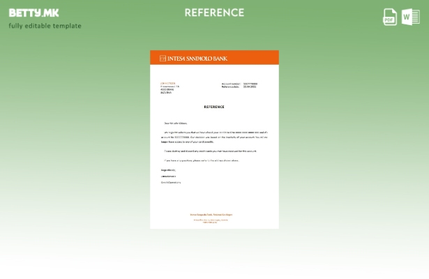Модерен стил Словенија Референтен шаблон за затворање банка Intesa Sanpaolo