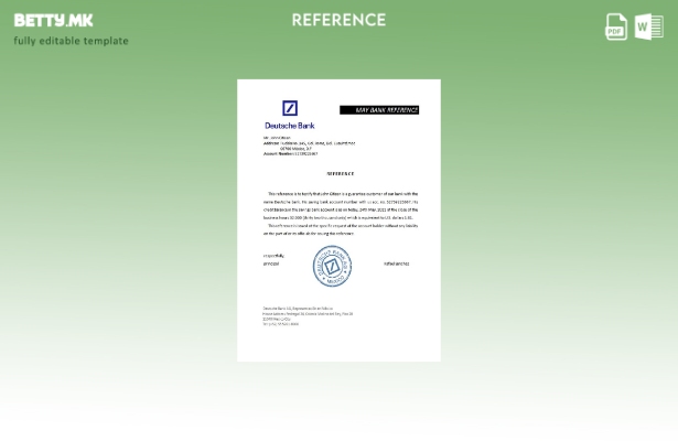 Модерен стил на референтен шаблон Мексико Дојче банка