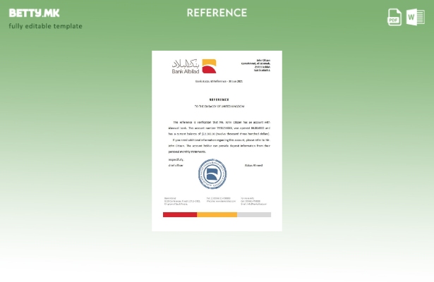 Модерен стил референтен шаблон за банка Саудиска Арабија Албилад