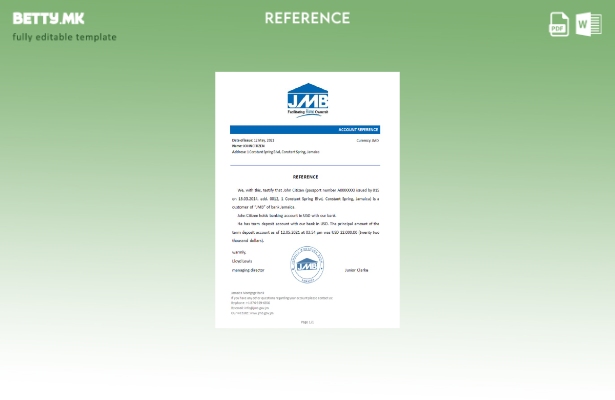 Модерен стил референтен шаблон за хипотека на Јамајка